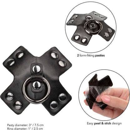 Copricapezzoli CALEXOTICS Euphoria O-Ring Nero – Accessorio sensuale dal design elegante