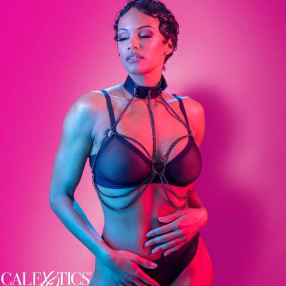 CALEXOTICS Euphoria Chain Neck Harness – Design elegante per l'esplorazione sensuale