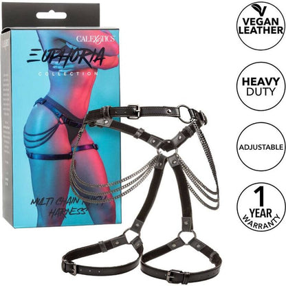 CALEXOTICS Euphoria Chain Thigh Harness – Design elegante per un'esplorazione sicura del piacere