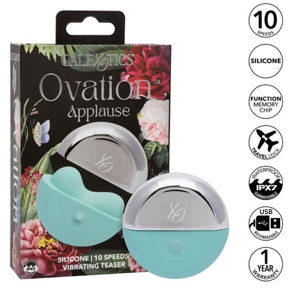 Comprar CALEXOTICS Ovation Applause Estimulador Verde Agua – Estimulador Vibratorio Con 10 Intensidades De Vibración-Noxtic