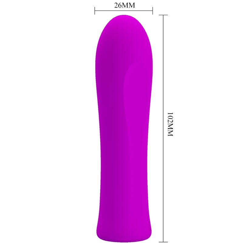PRETTY LOVE Alfreda Vibrador Super Power Violeta – Vibrador Recargable Con Estimulación Profunda