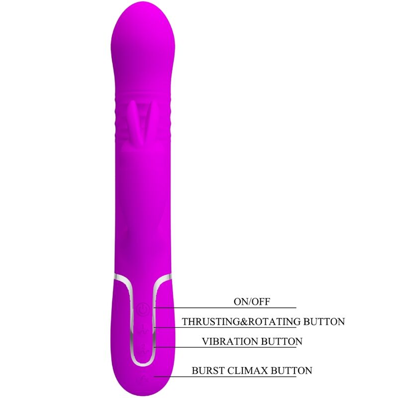 PRETTY LOVE - COALE RABBIT VIBRATOR VIOLET PEARLS