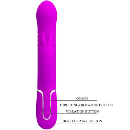 PRETTY LOVE - COALE RABBIT VIBRATOR VIOLET PEARLS