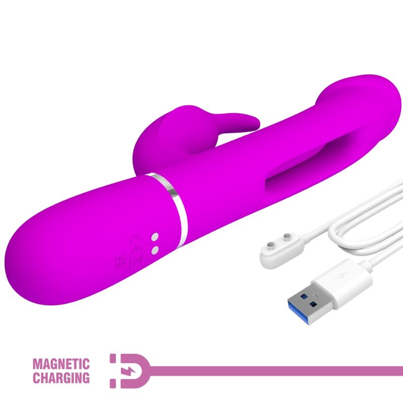 Comprar Pretty Love Kampas Vibrador Rabbit 3 En 1 – Diseño Multifuncional Para Placer Sensorial-Noxtic
