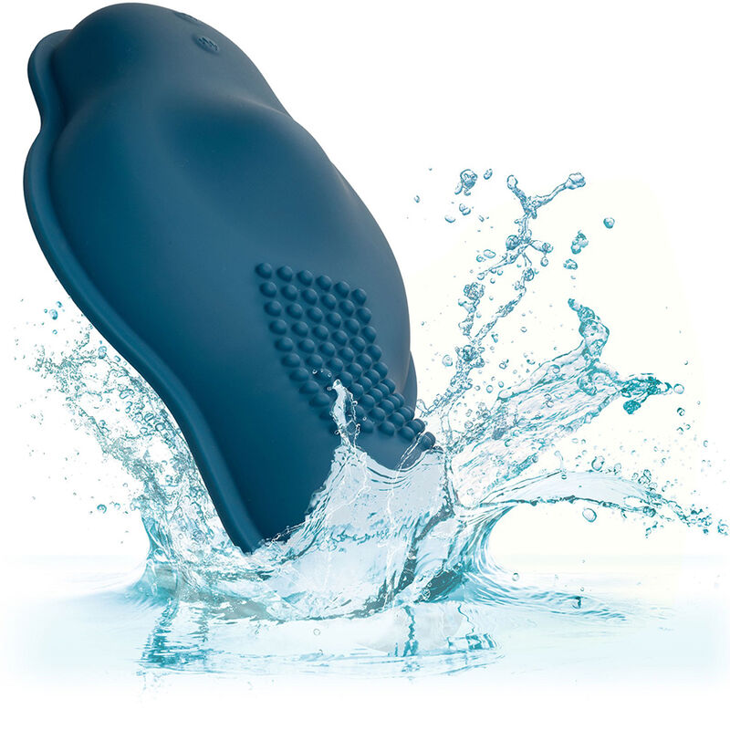 CALEXOTICS Rider Masajeador Doble Motor Con Control Remoto Azul – Diseño Innovador Para Placer Personalizado