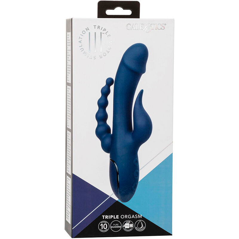 Comprar CALEXOTICS Vibrador Triple Acción Azul – Masajeador Recargable Con Diseño Innovador-Noxtic