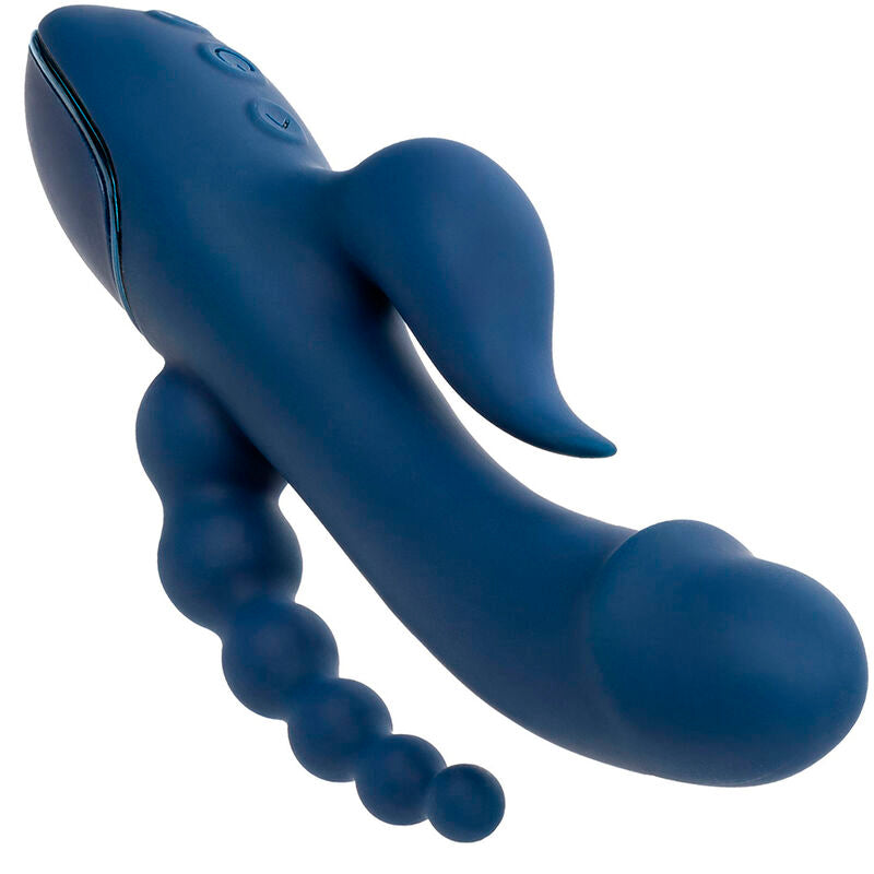 Comprar CALEXOTICS Vibrador Triple Acción Azul – Masajeador Recargable Con Diseño Innovador-Noxtic