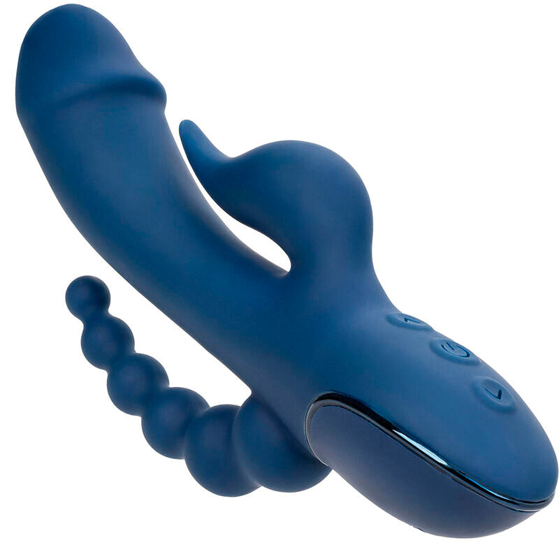 Comprar CALEXOTICS Vibrador Triple Acción Azul – Masajeador Recargable Con Diseño Innovador-Noxtic
