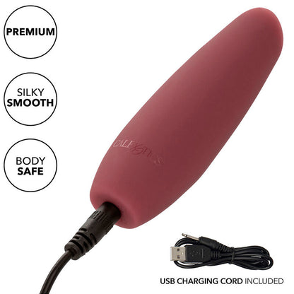 CALEXOTICS Mod Tilt Stimulator Rosso – Vibratore ricaricabile con design ergonomico per il piacere sensoriale