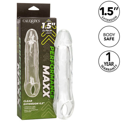 CALEXOTICS Performance Maxx Clear Extension 6.5 – Aumento delle dimensioni con design trasparente