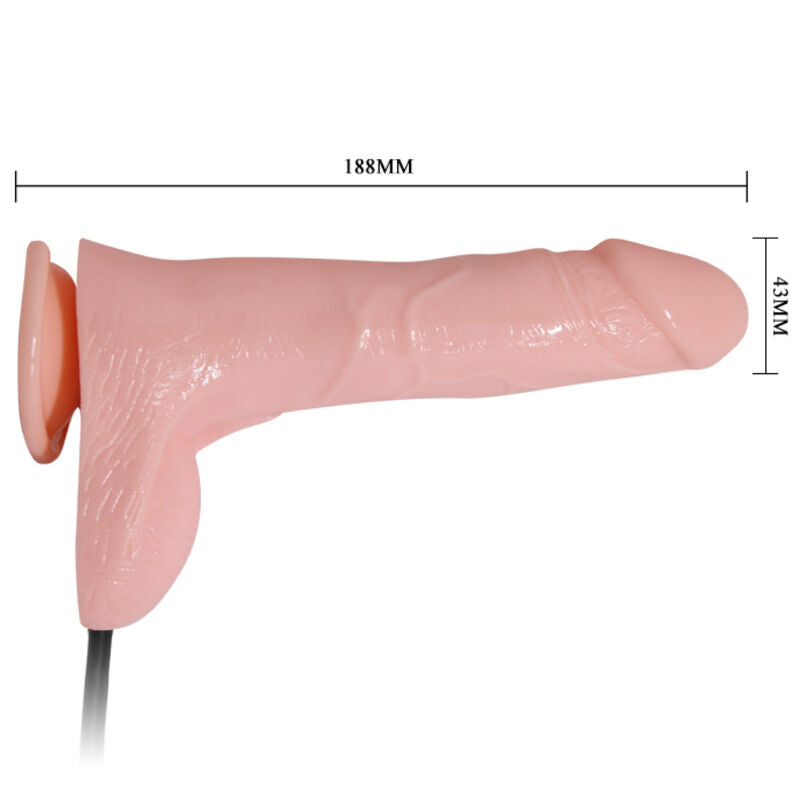 BAILE Dildo gonfiabile realistico con ventosa 15 cm – Design pratico per un divertimento maggiore