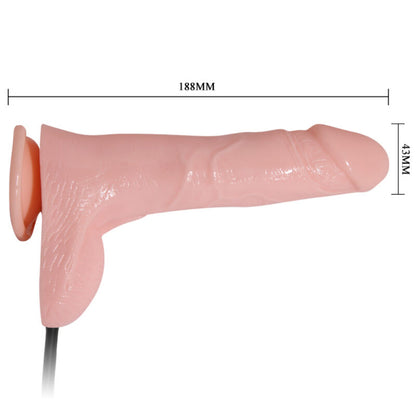 BAILE Dildo gonfiabile realistico con ventosa 15 cm – Design pratico per un divertimento maggiore