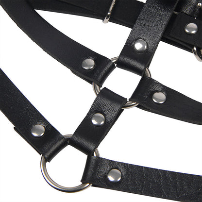 Comprar SUBBLIME Arnés De Pecho Con Anillas De Cuero Negro – Diseño Elegante Para Comodidad Y Estilo-Noxtic