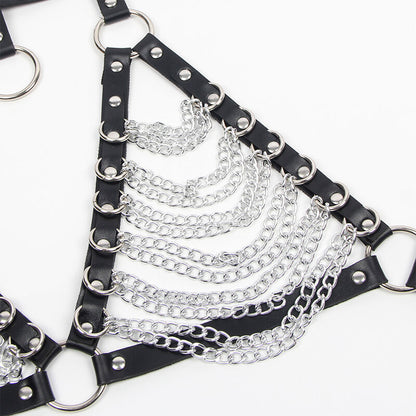 Comprar SUBBLIME Arnés Sujetador y Collar Con Cadenas Talla Única – Diseño Elegante Para Comodidad y Estilo-Noxtic