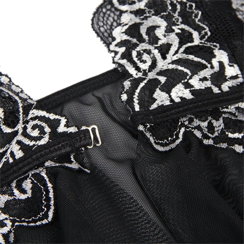 SUBBLIME Babydoll in tulle con pizzo SM – Design elegante con comfort sensazionale