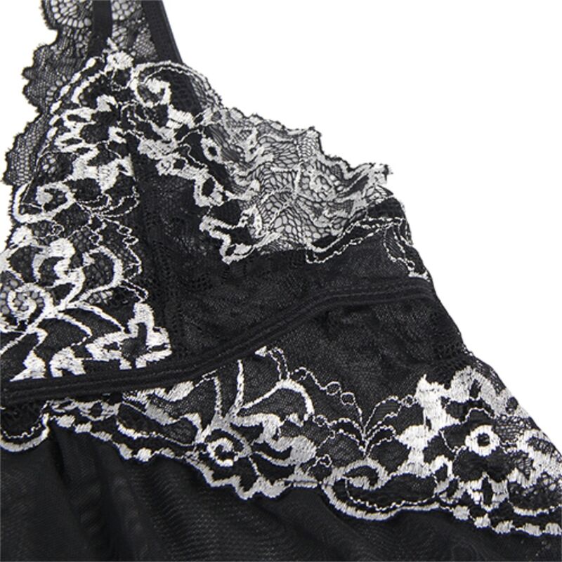 SUBBLIME Babydoll in tulle con pizzo SM – Design elegante con comfort sensazionale