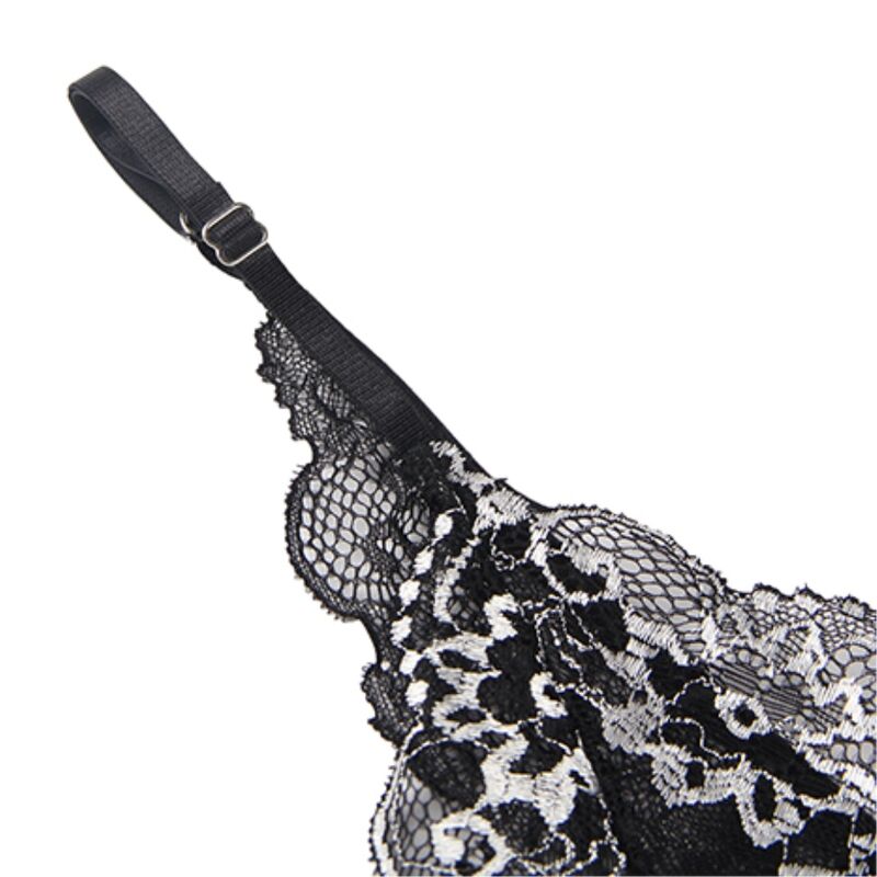 SUBBLIME Babydoll in tulle con pizzo SM – Design elegante con comfort sensazionale