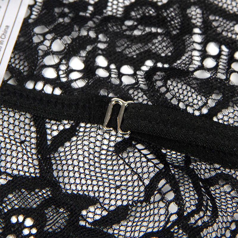 SUBBLIME Disfraz Policía Body Encaje Negro S/M – Diseño Elegante Para Momentos Divertidos