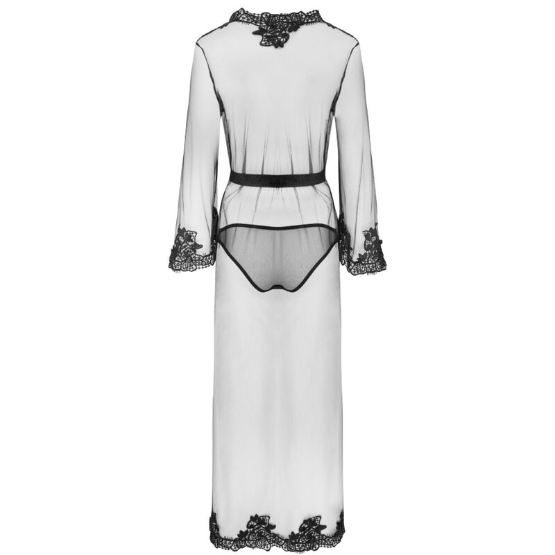 LivCo Corsetti Fashion Nokina LC XG055 Completo Vestaglia e Slip Nero Taglia Unica – Design Elegante per Comfort e Stile