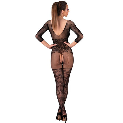 LIVCO Corsetti Fashion Bodystocking Celdon Negro – Diseño Atractivo Con Comodidad Perfecta