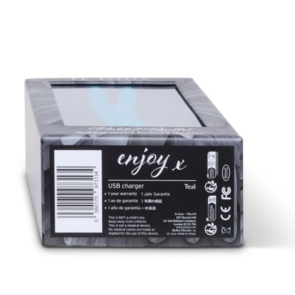 Vibratore Rabbit Bullet JE JOUE Teal – Vibrazioni intense con orecchie flessibili per un piacere personalizzato