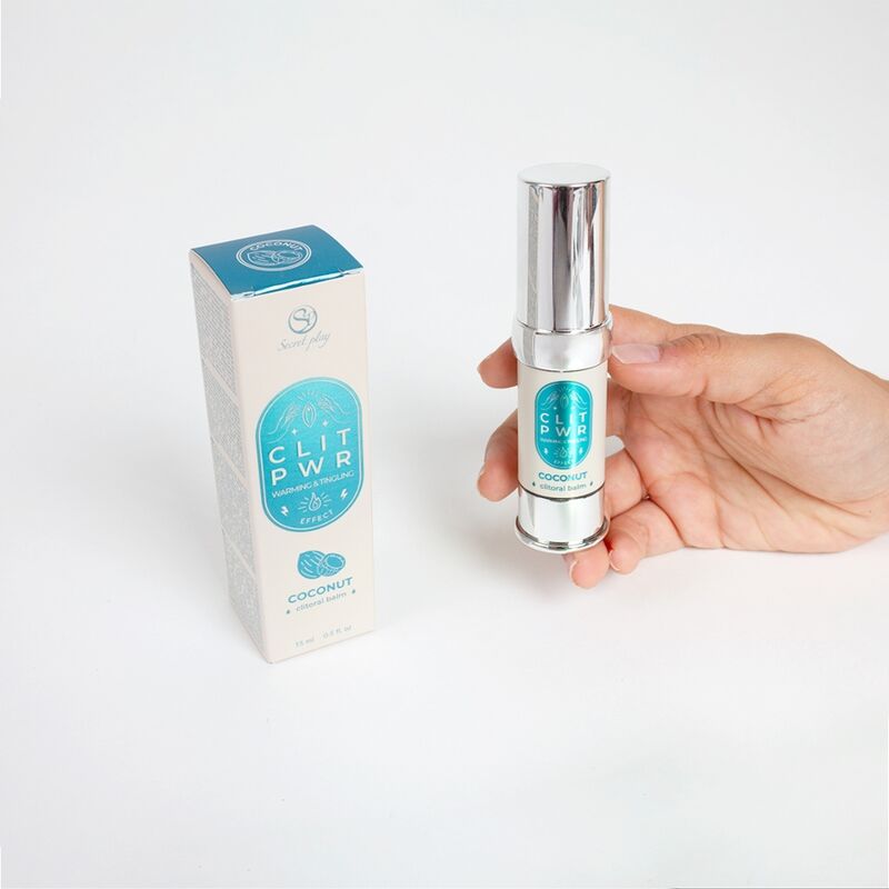 SECRET PLAY Clit Pwr Balsamo Clitorideo al Cocco – Stimolante con una Formula Naturale per Sensazioni Uniche
