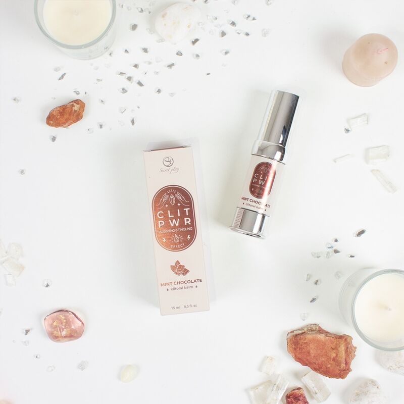SECRET PLAY Clit Pwr Bálsamo De Clítoris Menta Chocolate – Estimulante Con Sabor Atractivo Para Placer Intenso
