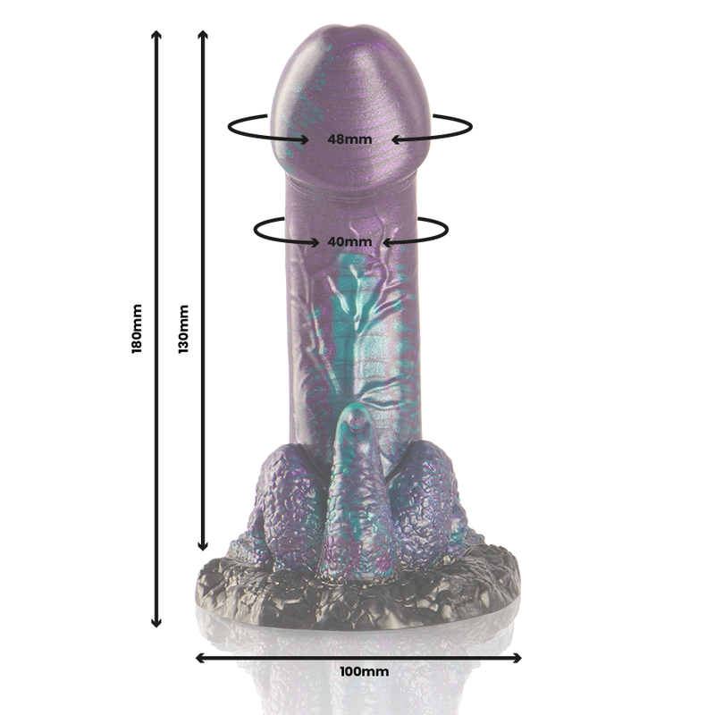 Epic Basilisk Dildo Doble Placer – Silicona Médica Con Diseño Inspirado En Mitología Griega