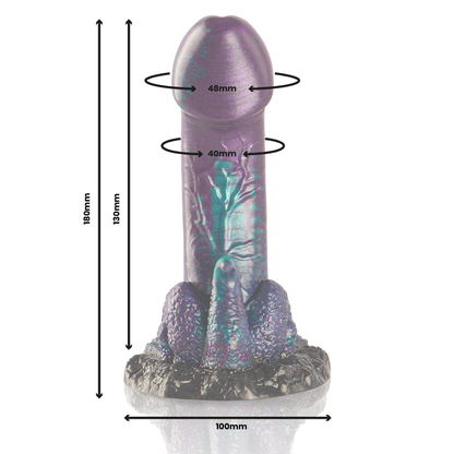 Epic Basilisk Dildo Doble Placer – Silicona Médica Con Diseño Inspirado En Mitología Griega