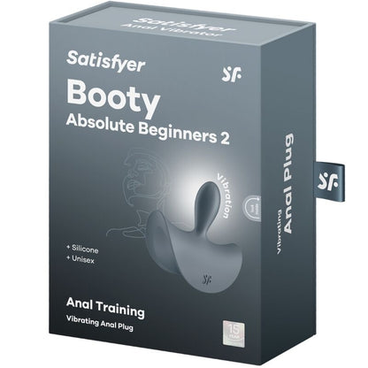 Satisfyer Booty Absolute Beginners 2 Negro – Plug Anal Vibrador Ideal Para Iniciarse En La Autoexploración