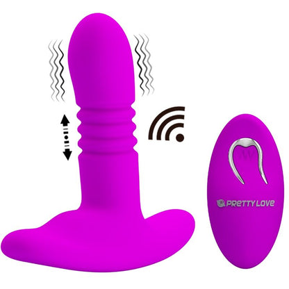 PRETTY LOVE Heather Plug Anal – Diseño Suave Con Ventosa Para Uso Manual Sin Manos