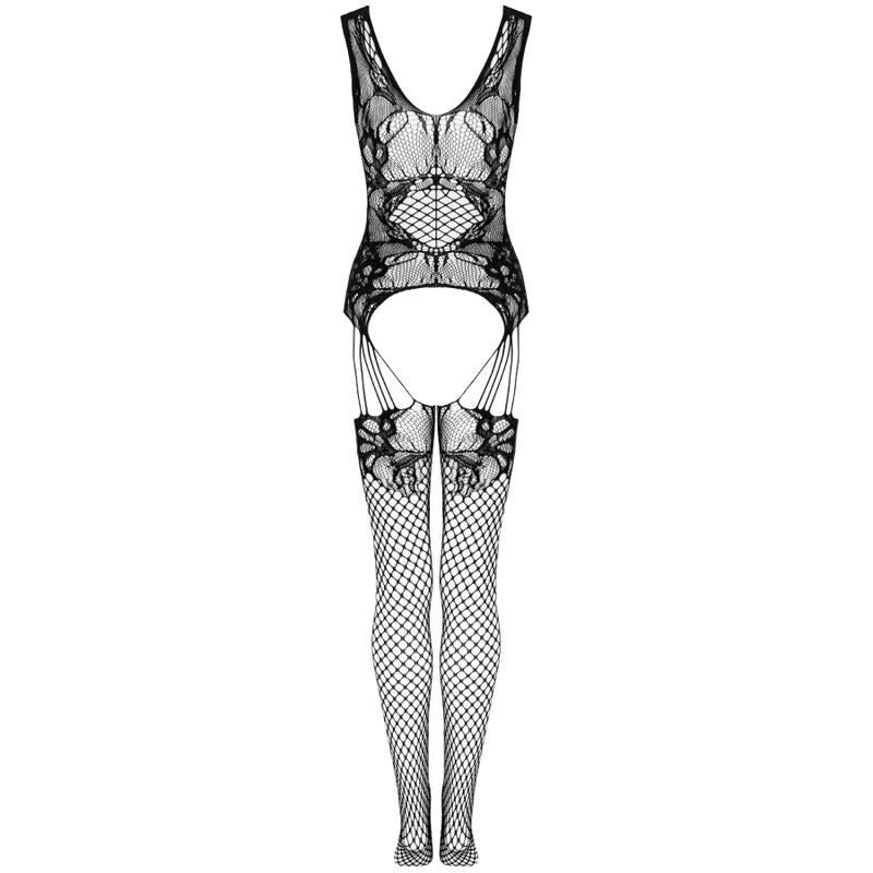 LIVCO Corsetti Fashion Julove Bodystocking Negro Talla Única – Lencería Sexy Con Diseño Atractivo Para Comodidad Ideal