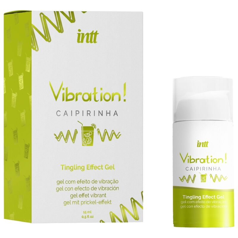 INTT Caipirinha Liquid Vibrating Gel 15 ML – Stimolante Intimo con Estratti Naturali per il Piacere Sensoriale