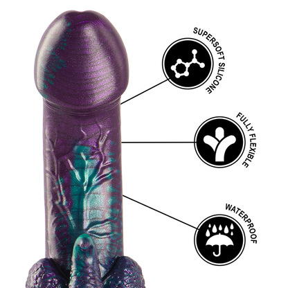 Epic Basilisk Dildo Doble Placer – Silicona Médica Con Diseño Inspirado En Mitología Griega