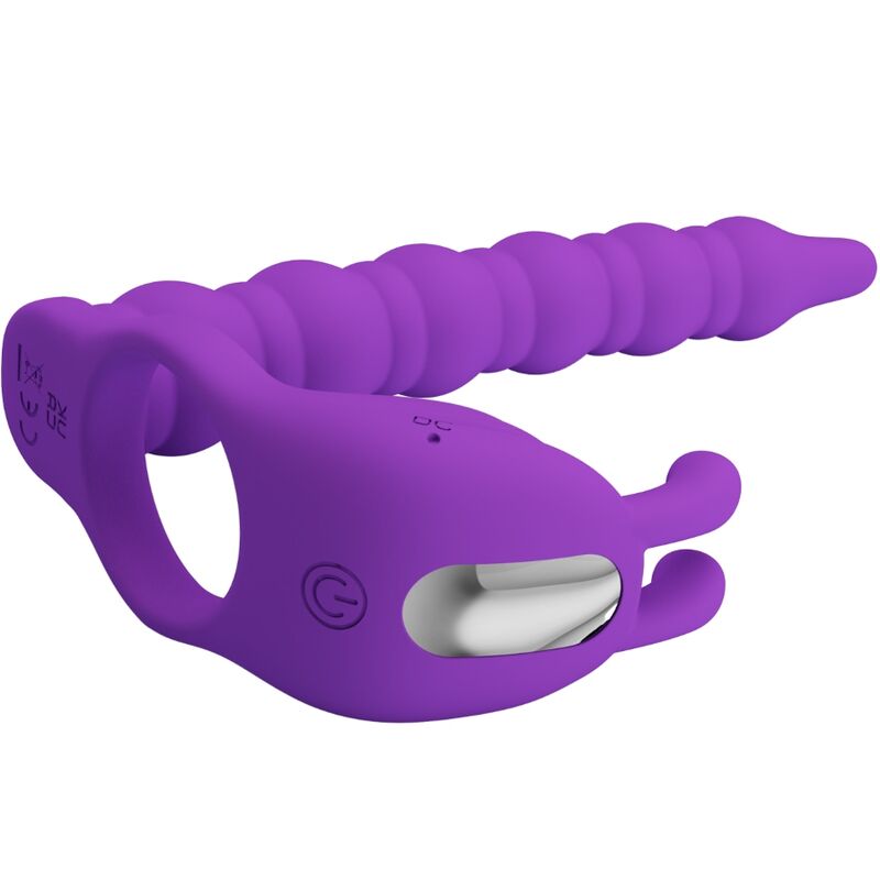PRETTY LOVE - BLACKNEY PENIS RING WITH VIBRATING PLUG LILAC