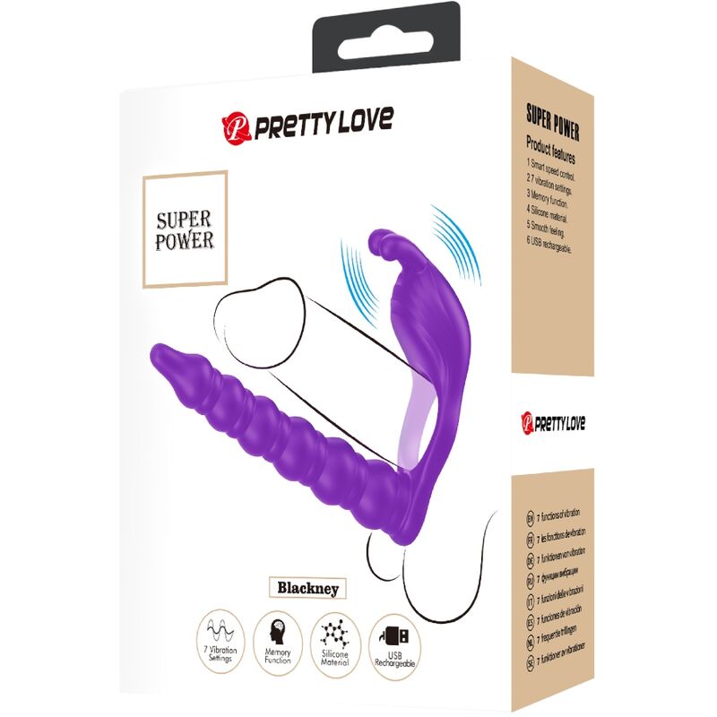 PRETTY LOVE - BLACKNEY PENIS RING WITH VIBRATING PLUG LILAC