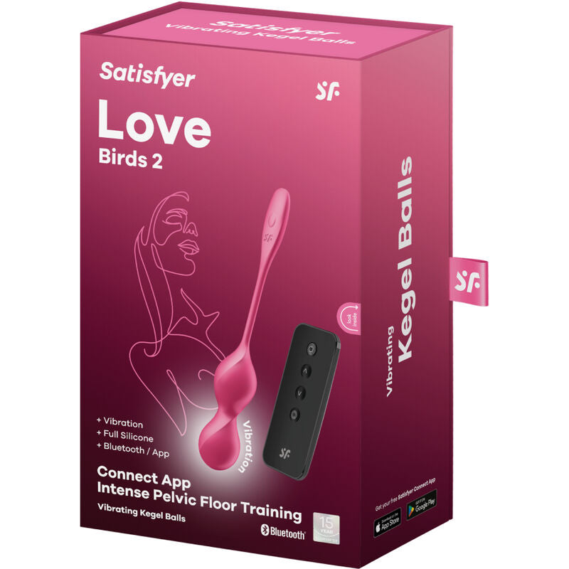 Satisfyer Love Birds 2 Palline di Kegel Vibranti – Stimolazione Sensoriale con App Gratuita