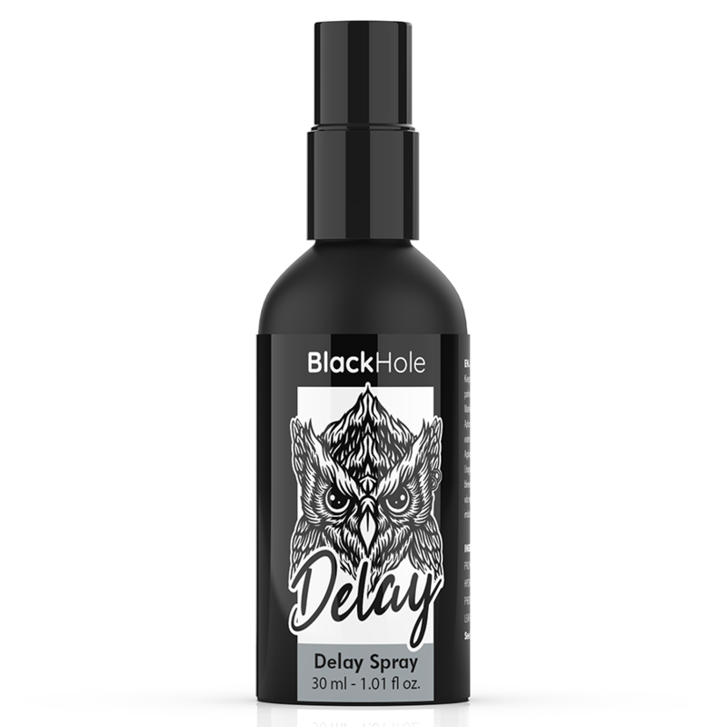 Spray ritardante BLACK HOLE Study Forte 30 ml – Prolunga il tuo tempo di piacere con comfort e sicurezza