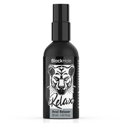 Spray Rilassante Anale BLACK HOLE 30ml – Formula Innovativa per il Comfort Durante l'Esplorazione