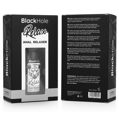 Spray Rilassante Anale BLACK HOLE 30ml – Formula Innovativa per il Comfort Durante l'Esplorazione
