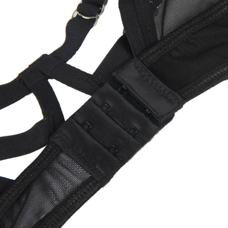 SUBBLIME Reggiseno a fascia SM trasparente – Elegante design di lingerie per una maggiore sicurezza