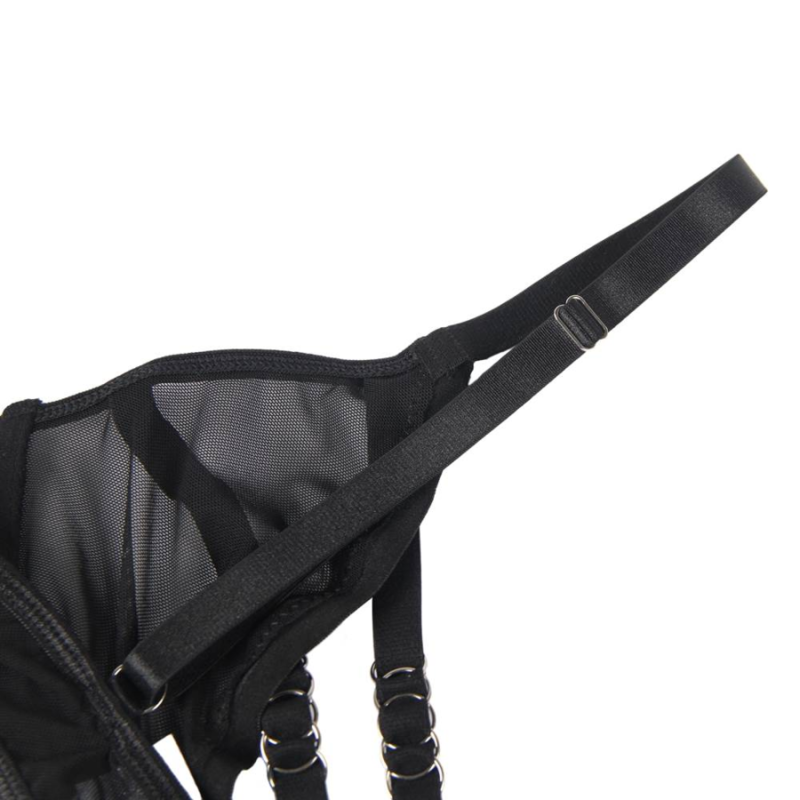 SUBBLIME Reggiseno a fascia SM trasparente – Elegante design di lingerie per una maggiore sicurezza