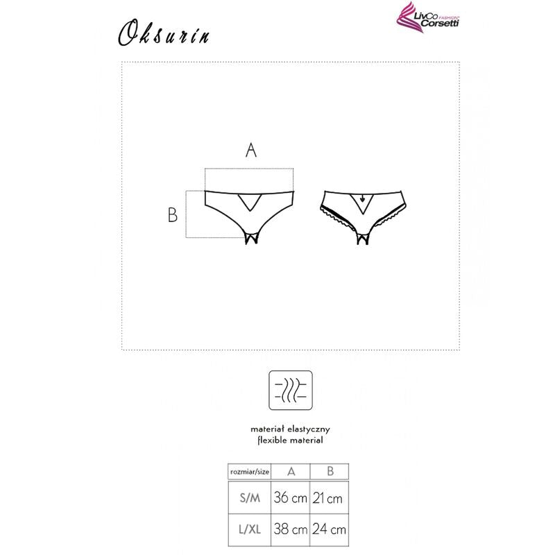 LIVCO CORSETTI FASHION - OKSURIN PANTY WITH OPENING BLACK