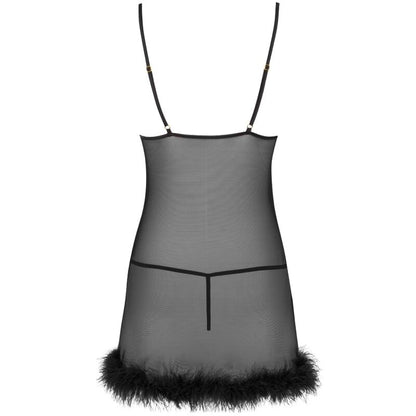 LIVCO CORSETTI FASHION - ZERUNAM SET BABYDOLL + THONG BLACK