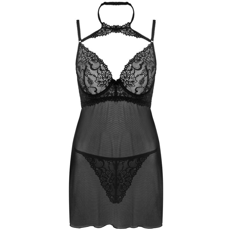 Completo babydoll e perizoma Binella di Livco Corsetti Fashion in nero – Completo elegante e comodo per occasioni speciali