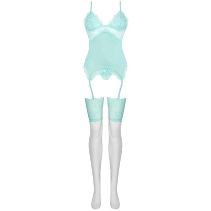 Completo di corsetto, slip e calze Persinne di Livco Corsetti Fashion: eleganza sofisticata per un'esperienza unica