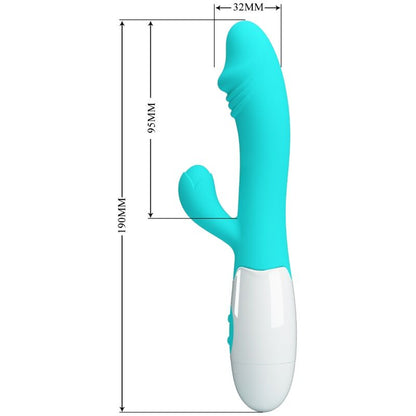 Pretty Love Snappy Aqua Green G-Spot Vibrator – Stimolatore innovativo con vibrazione potente per un benessere intenso
