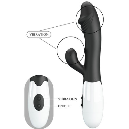 Comprar Pretty Love Snappy Vibrador Negro – Estimulador Con Diseño Ergonomico Para Placer Intenso-Noxtic