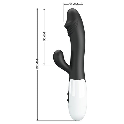 Comprar Pretty Love Snappy Vibrador Negro – Estimulador Con Diseño Ergonomico Para Placer Intenso-Noxtic