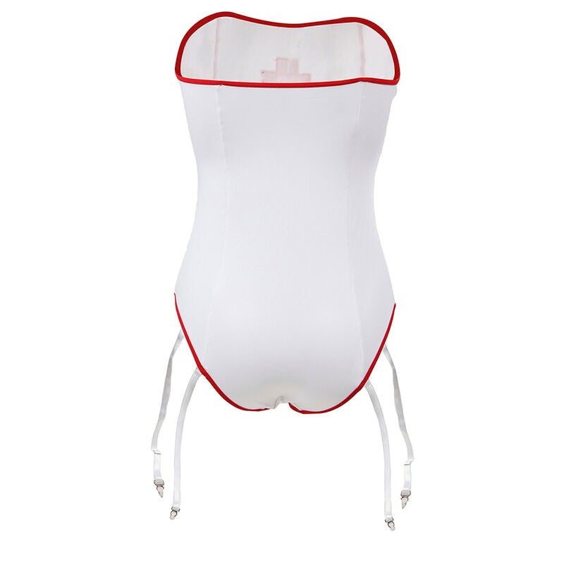 SUBBLIME Costume da Infermiera Teddy S/M – Design seducente di alta qualità per comfort e stile